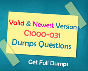 IBM Power Systems Scale-Up C1000-031 Exam Dump Practice Q/&A PDF VCE Simulator