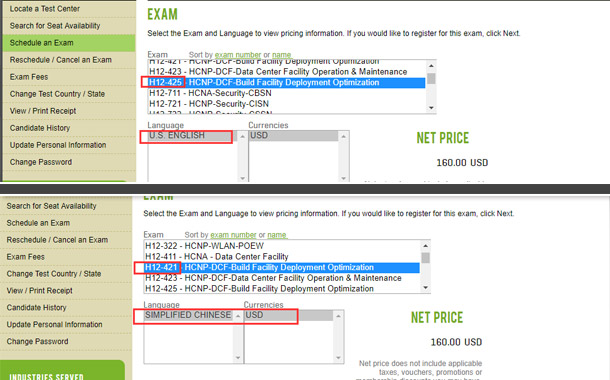 H12-421 and H12-425-ENU Exam Content