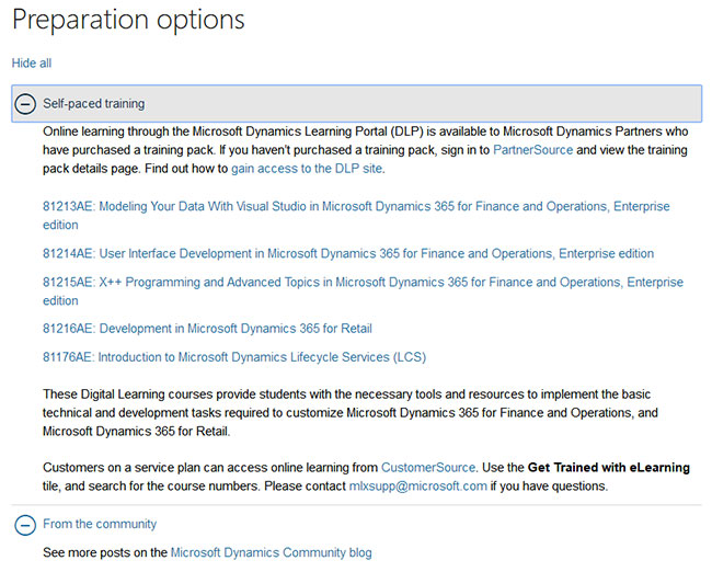 MB6-894 exam prep option